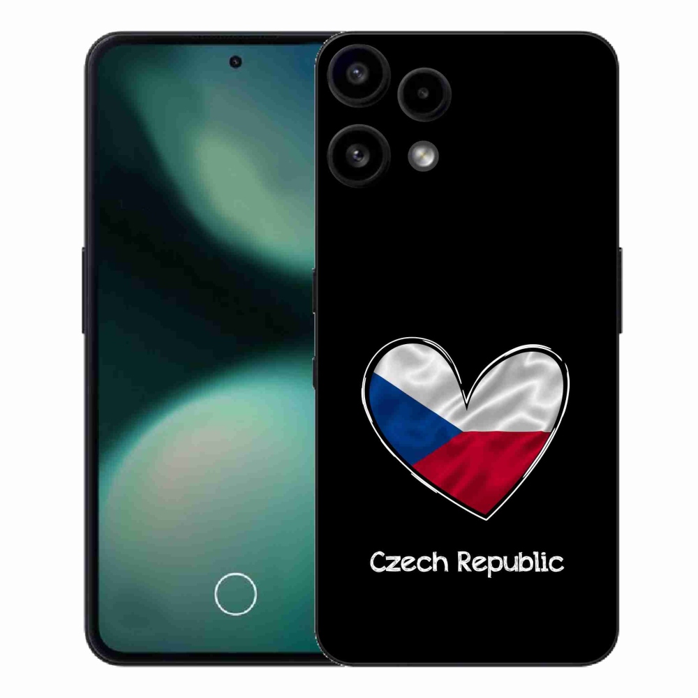 Gélový kryt mmCase na Nothing Phone (3a) Lite - vlajka srdca čierne pozadie