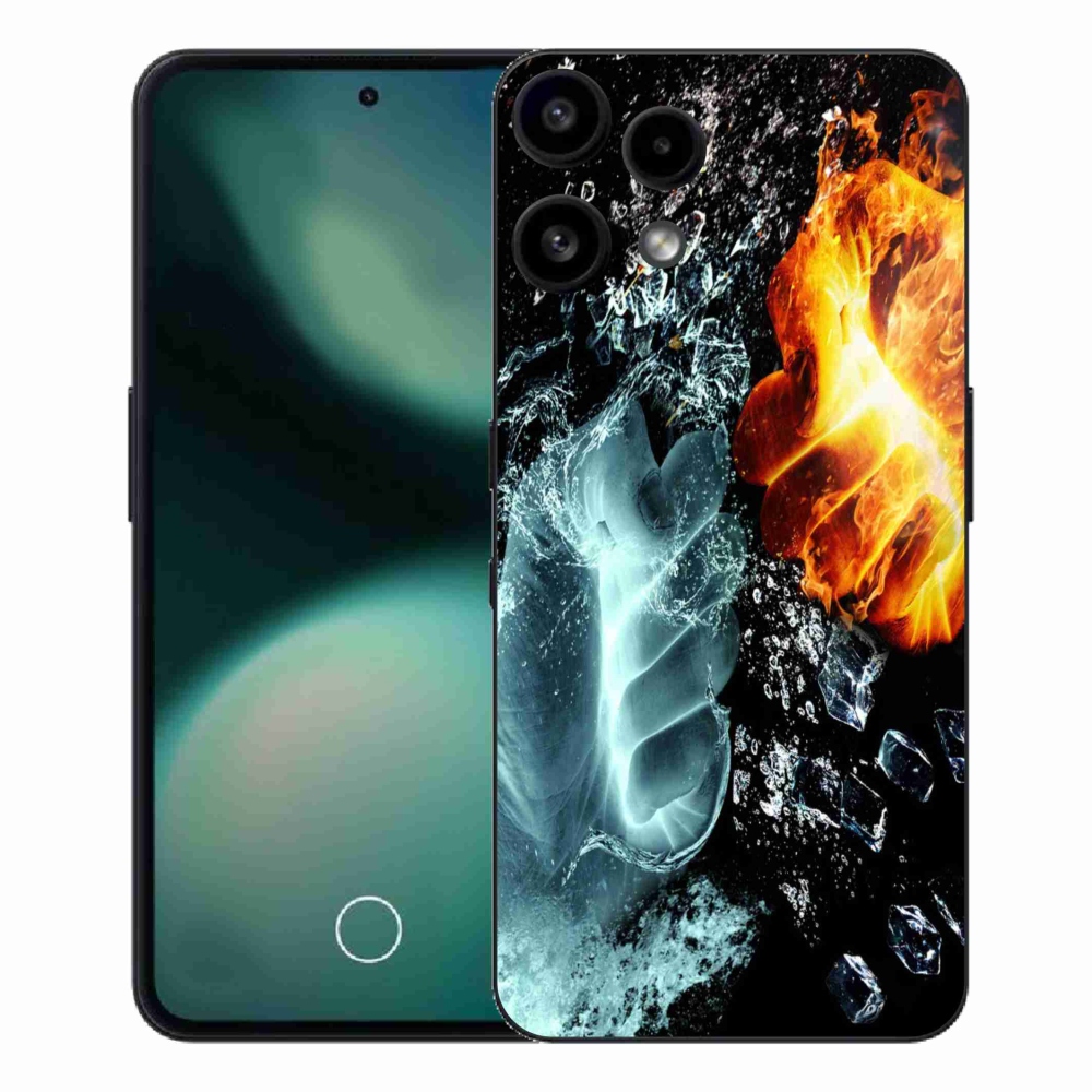 Gélový kryt mmCase na Nothing Phone (3a) Lite - voda a oheň