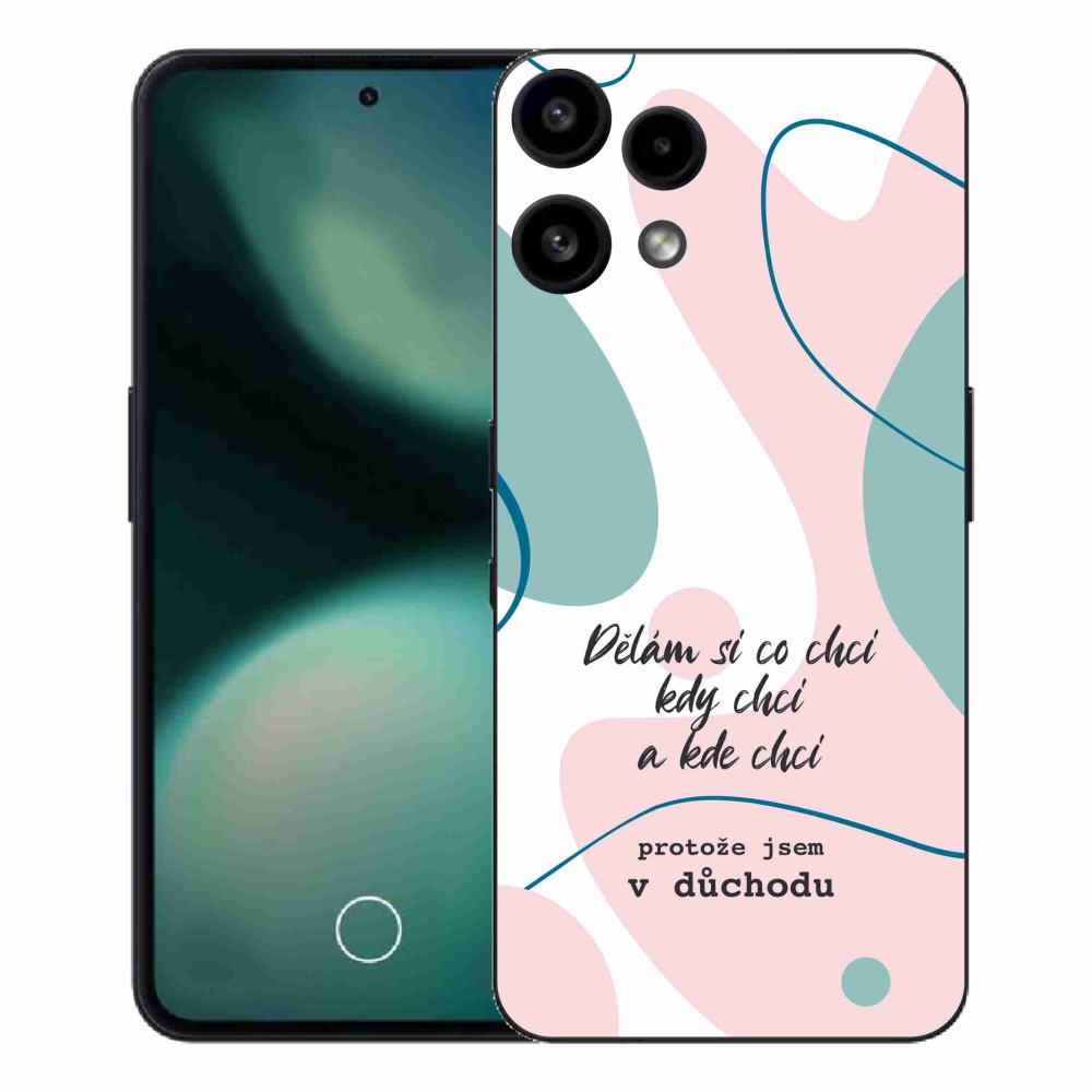 Gélový kryt mmCase na Nothing Phone (3a) Lite - vtipný text 10 biele pozadie