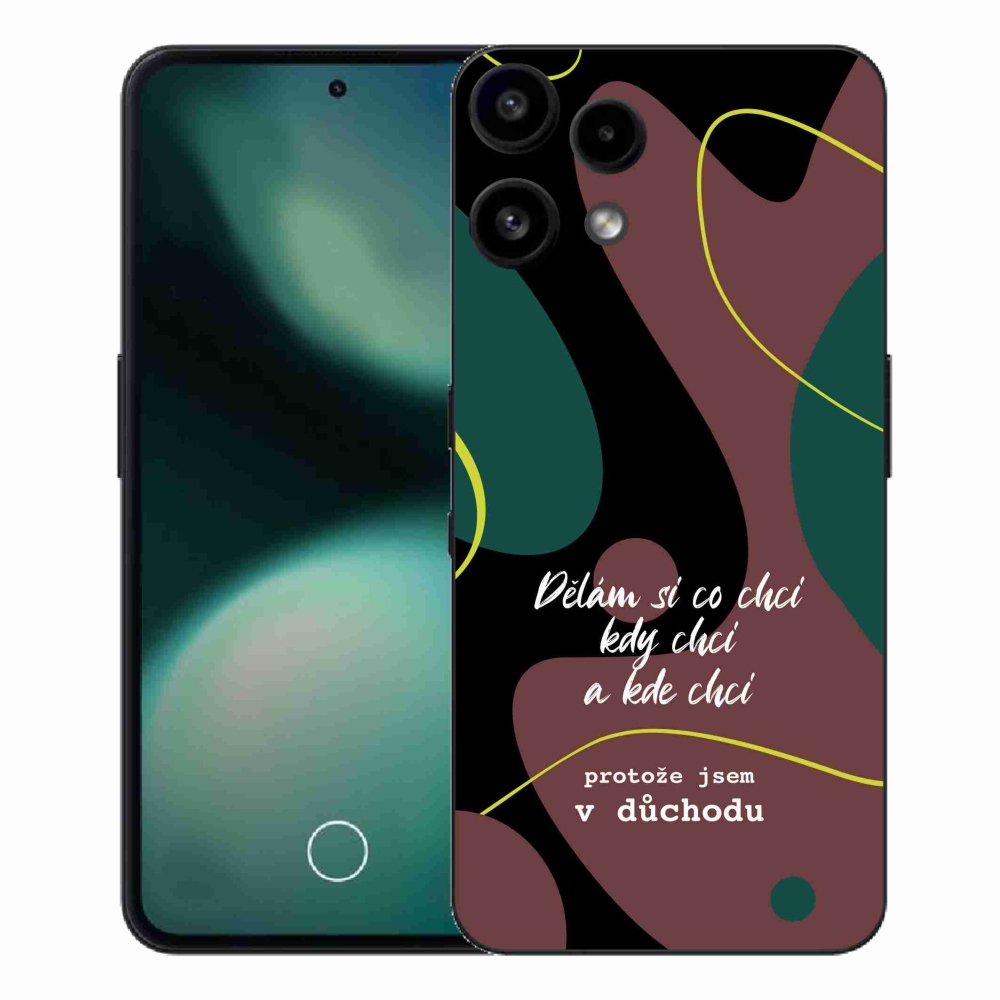 Gélový kryt mmCase na Nothing Phone (3a) Lite - vtipný text 10 čierne pozadie