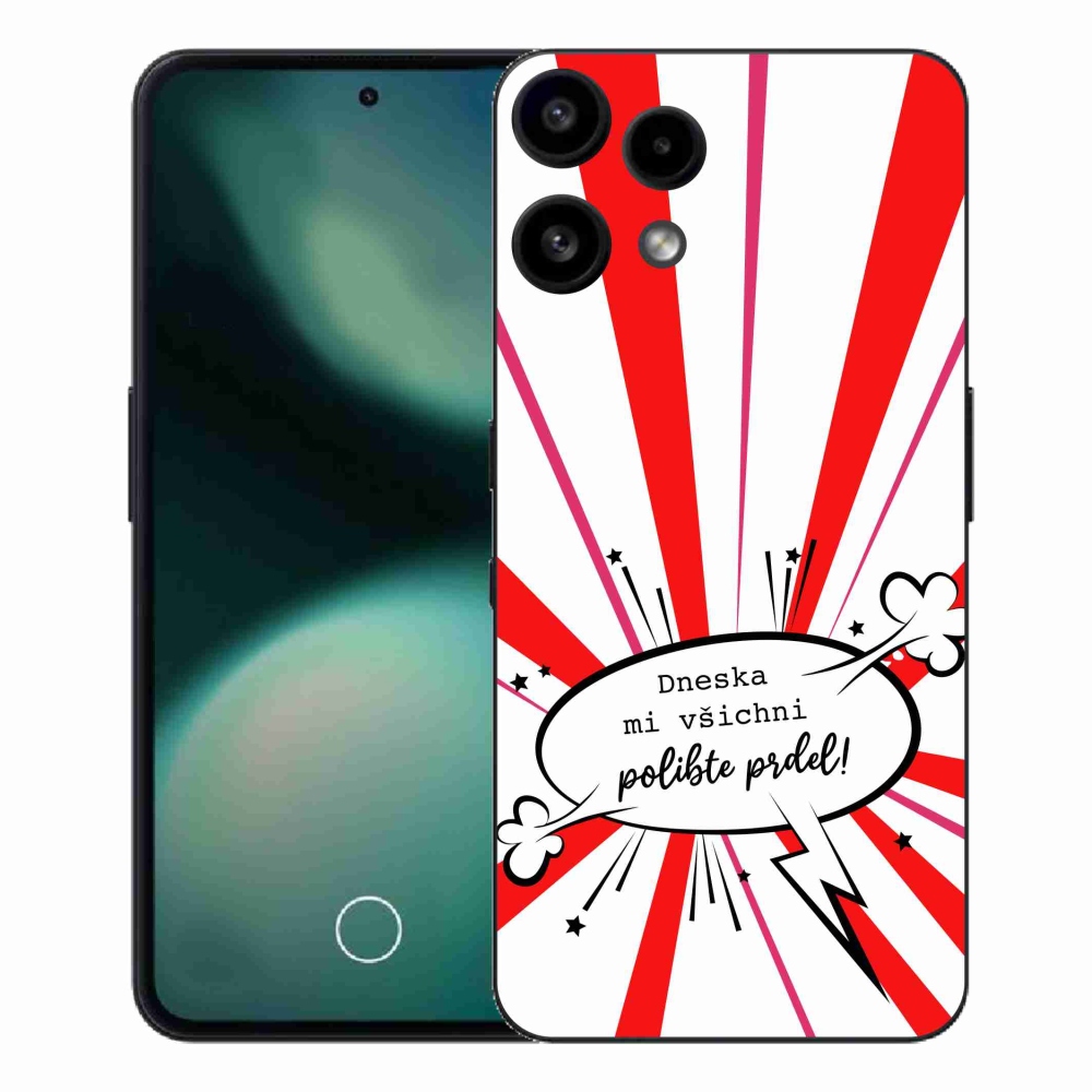 Gélový kryt mmCase na Nothing Phone (3a) Lite - vtipný text 15 biele pozadie