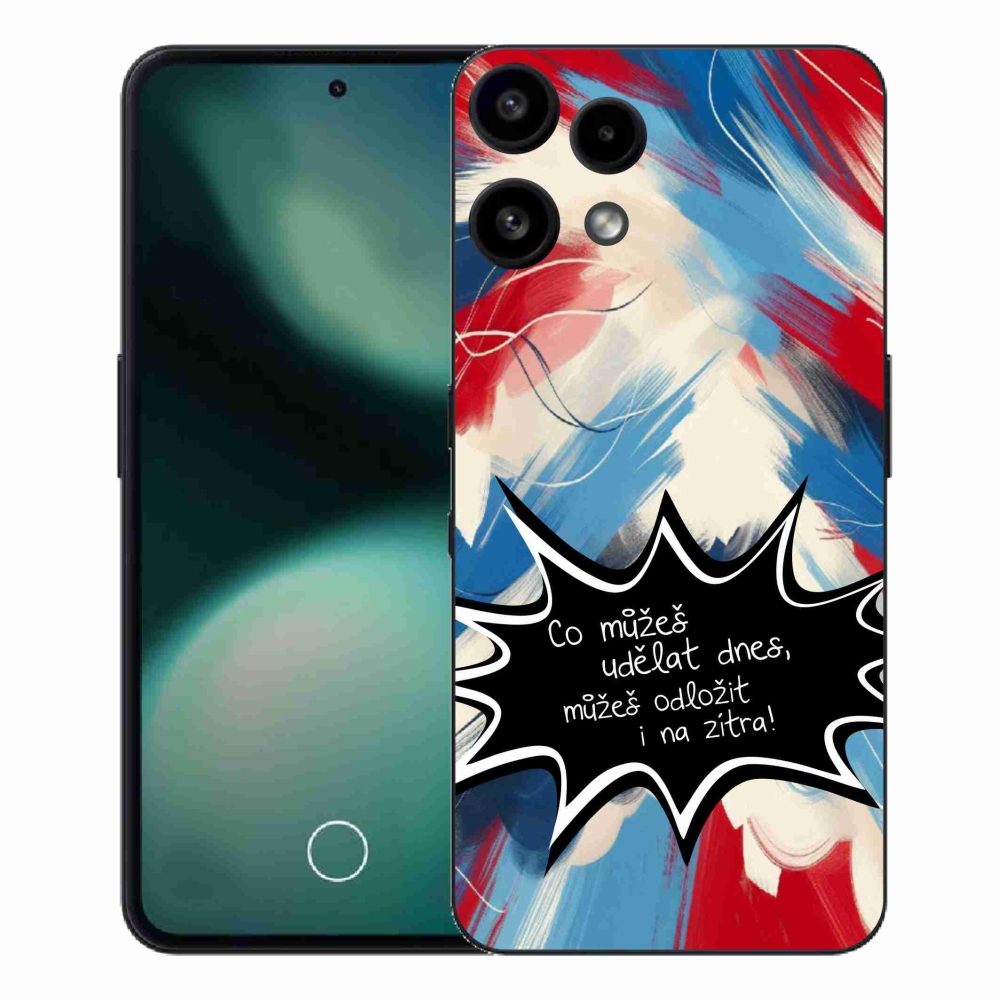 Gélový kryt mmCase na Nothing Phone (3a) Lite - vtipný text 9 čierne pozadie