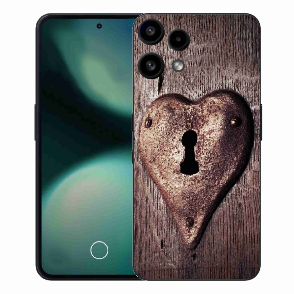 Gélový kryt mmCase na Nothing Phone (3a) Lite - zámok v tvare srdca