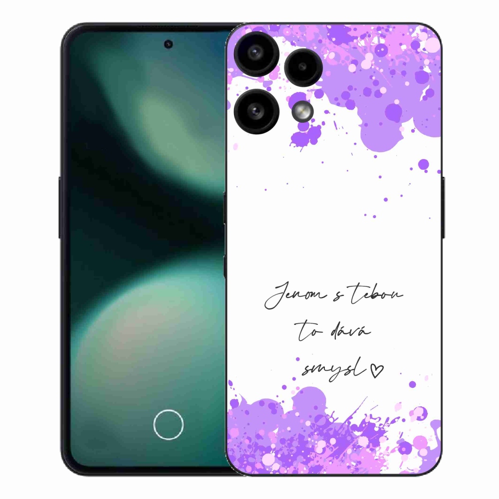 Gélový kryt mmCase na Nothing Phone (3a) Lite - zamilovaný text biele pozadie