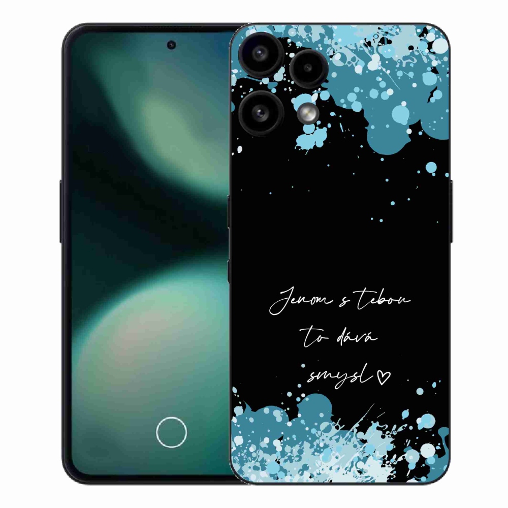 Gélový kryt mmCase na Nothing Phone (3a) Lite - zamilovaný text čierne pozadie
