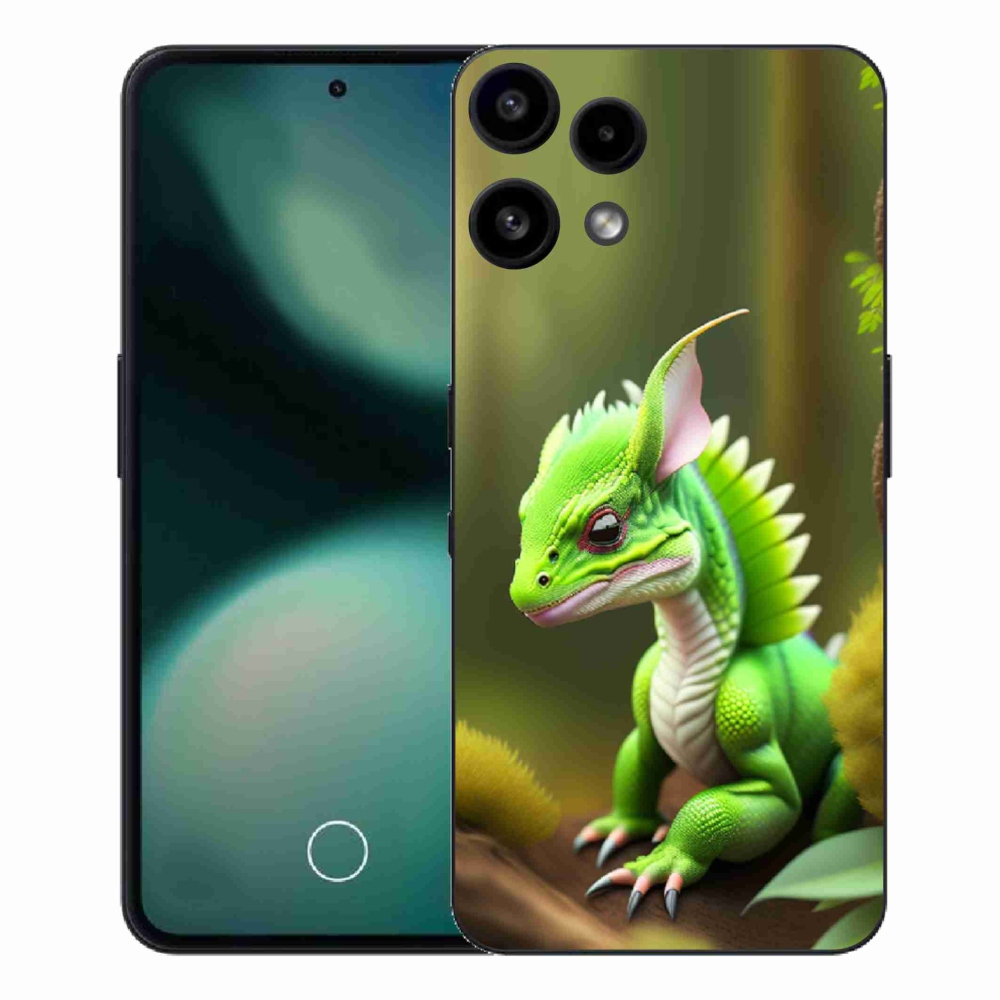 Gélový kryt mmCase na Nothing Phone (3a) Lite - zelený dráčik