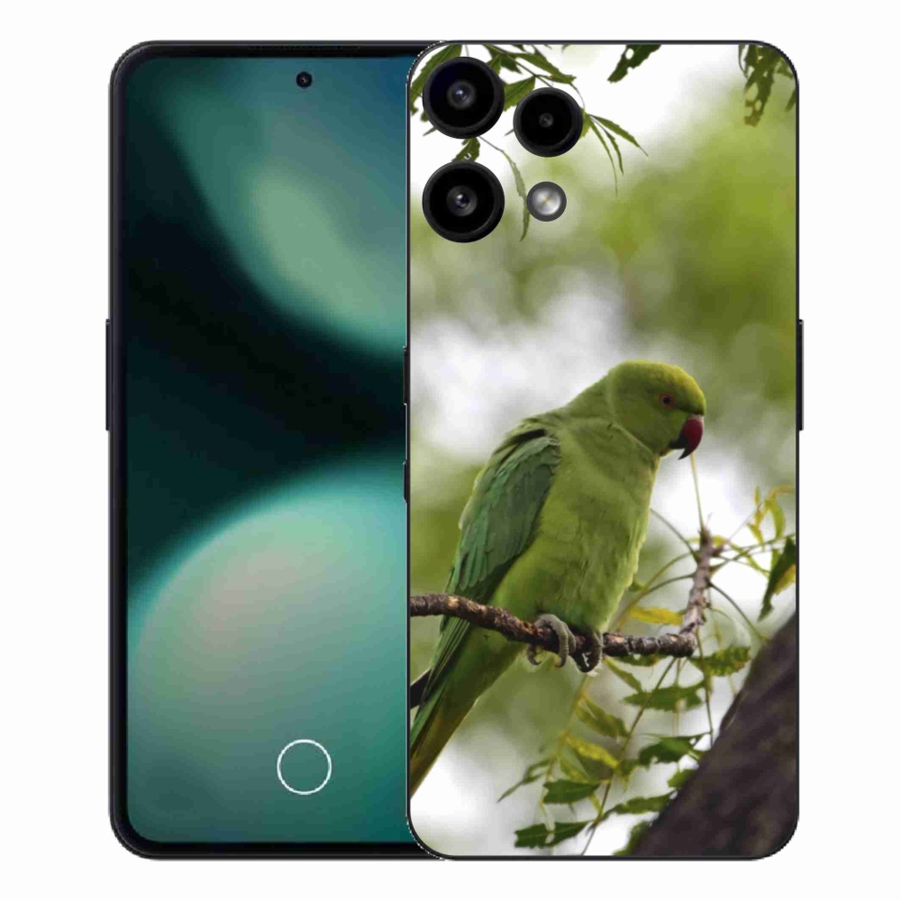 Gélový kryt mmCase na Nothing Phone (3a) Lite - zelený papagáj