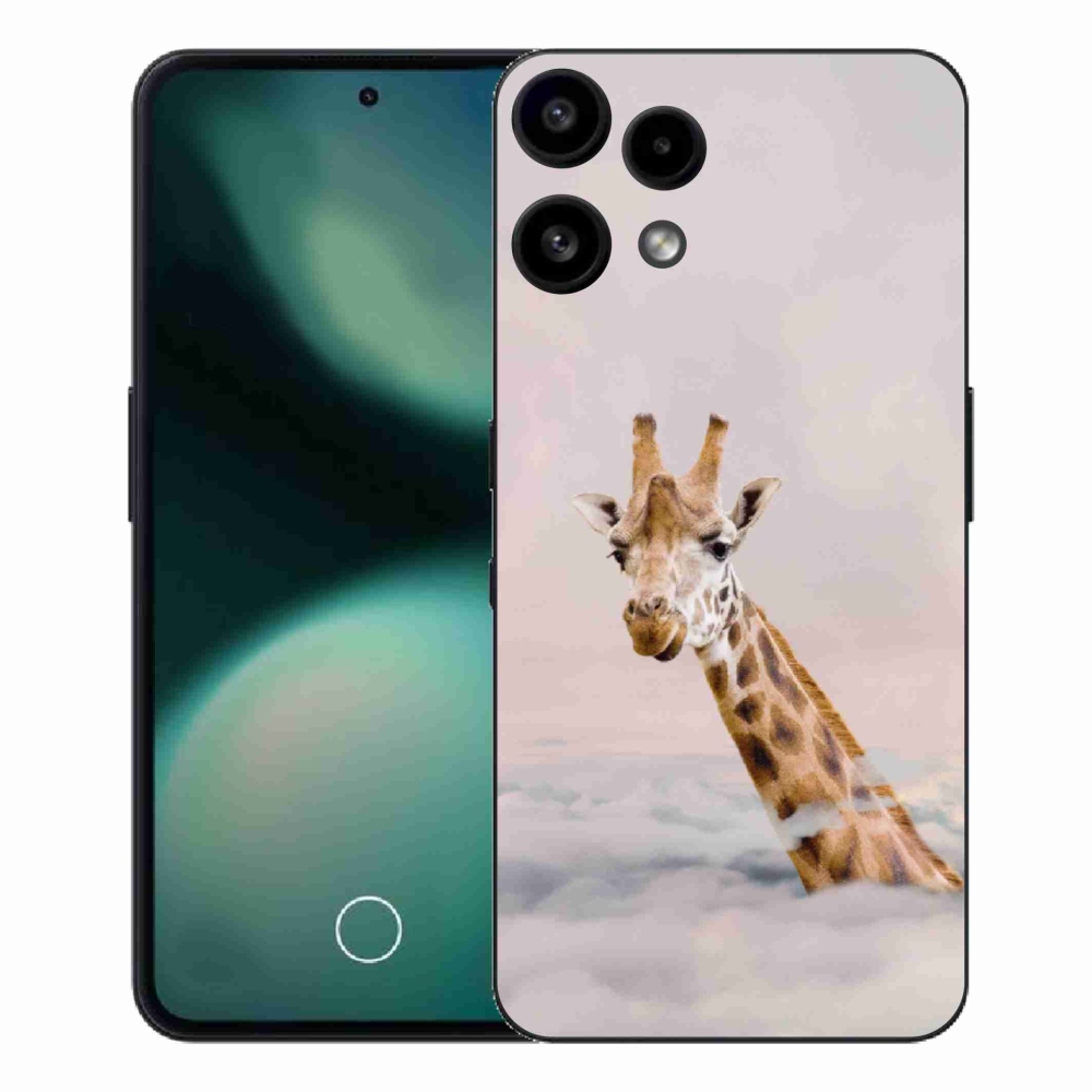 Gélový kryt mmCase na Nothing Phone (3a) Lite - žirafa v oblakoch