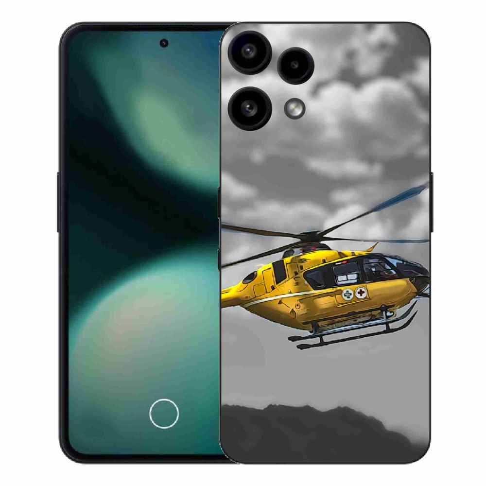 Gélový kryt mmCase na Nothing Phone (3a) Lite - žltá helikoptéra