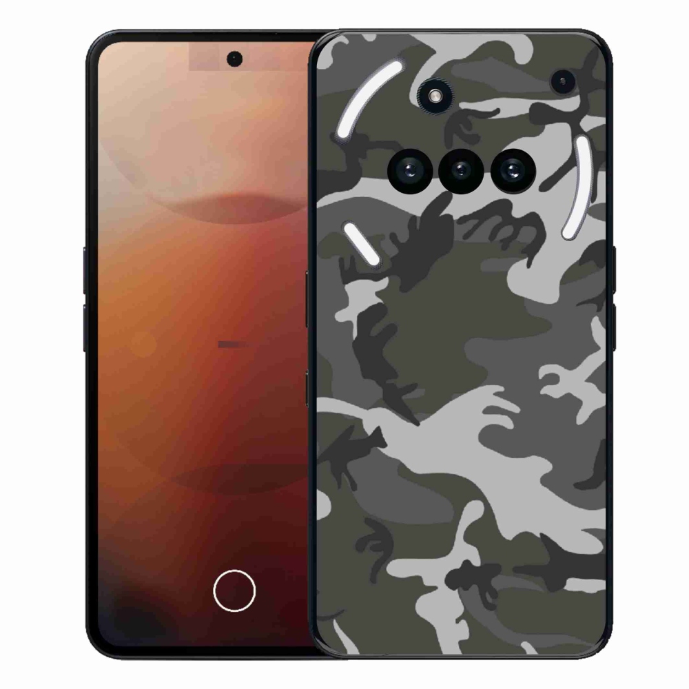 Gélový kryt mmCase na Nothing Phone (3a) - maskáčový vzor