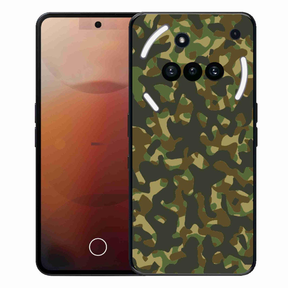 Gélový kryt mmCase na Nothing Phone (3a) - maskáčový vzor 1