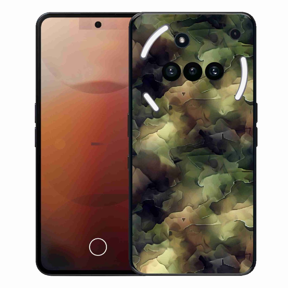 Gélový kryt mmCase na Nothing Phone (3a) - maskáčový vzor 10