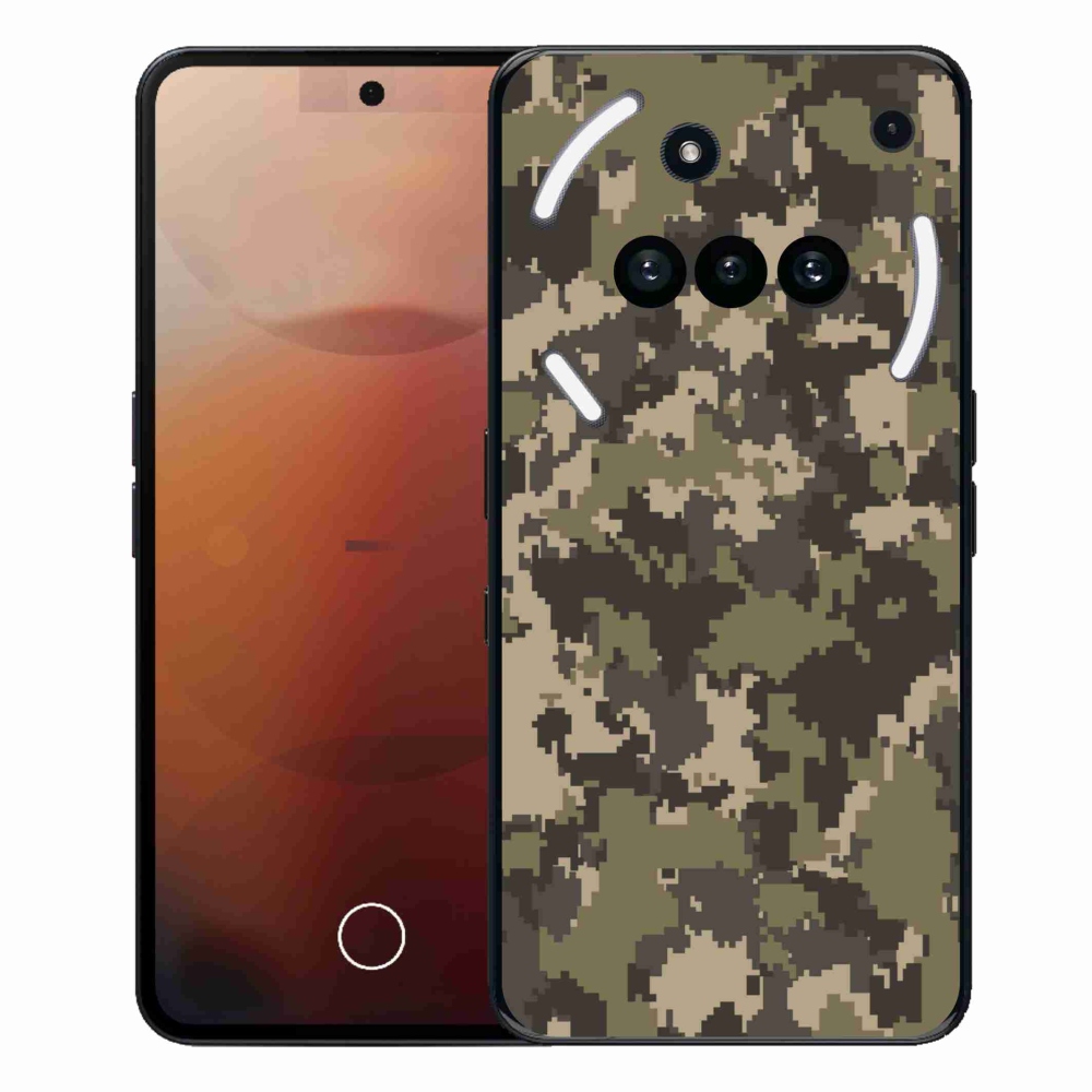 Gélový kryt mmCase na Nothing Phone (3a) - maskáčový vzor 12