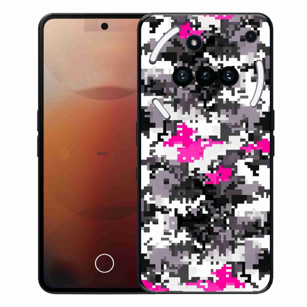 Gélový kryt mmCase na Nothing Phone (3a) - maskáčový vzor 4
