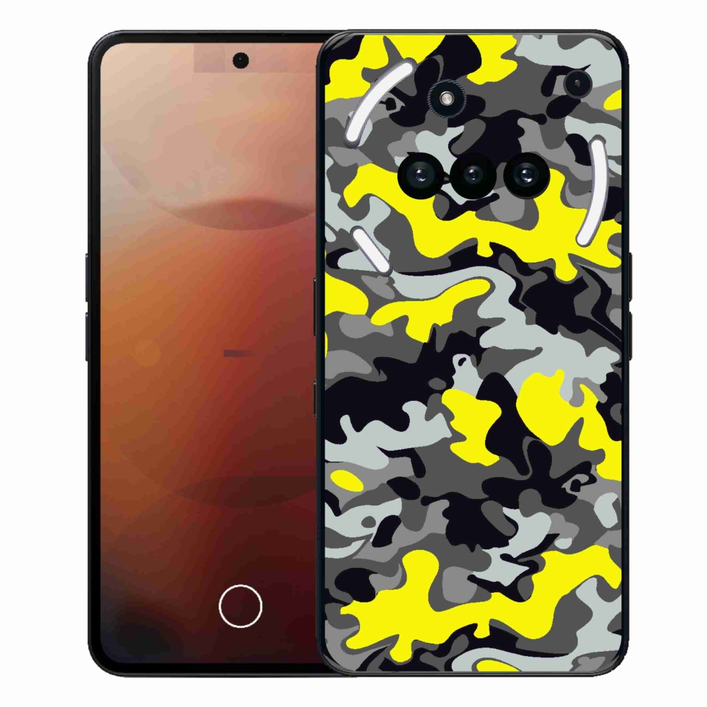 Gélový kryt mmCase na Nothing Phone (3a) - maskáčový vzor 6