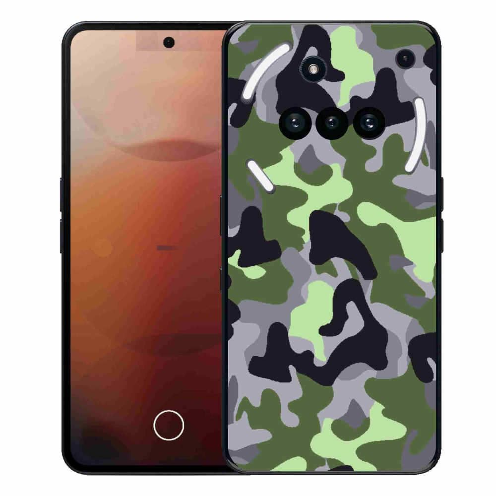 Gélový kryt mmCase na Nothing Phone (3a) - maskáčový vzor 7
