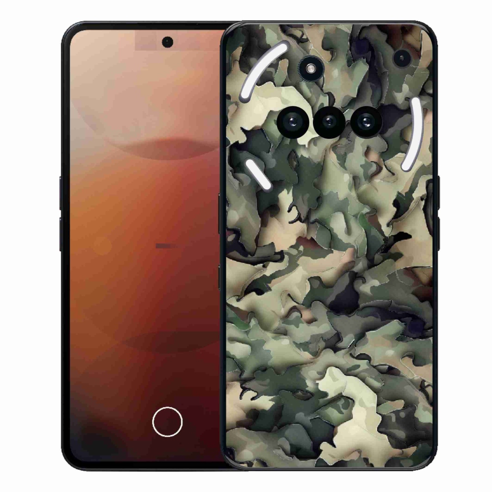 Gélový kryt mmCase na Nothing Phone (3a) - maskáčový vzor 9