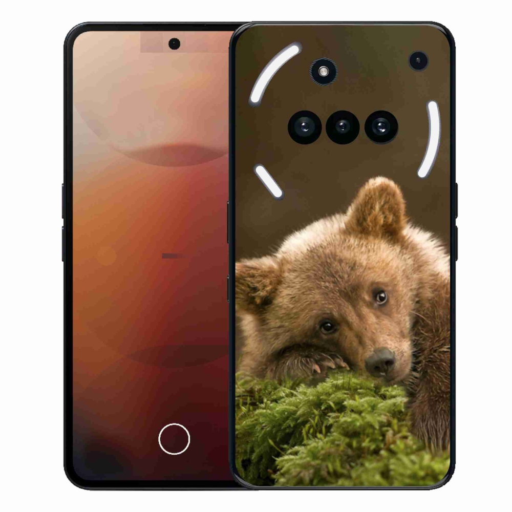 Gélový kryt mmCase na Nothing Phone (3a) - medveď