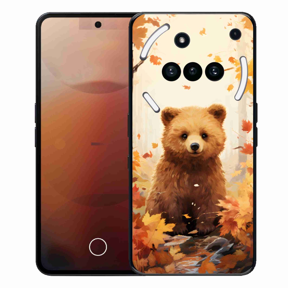 Gélový kryt mmCase na Nothing Phone (3a) - medveď v lese