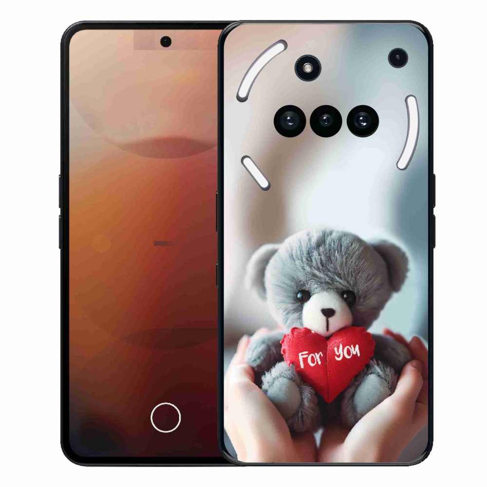 Gélový kryt mmCase na Nothing Phone (3a) - medvedík pre zamilovaných