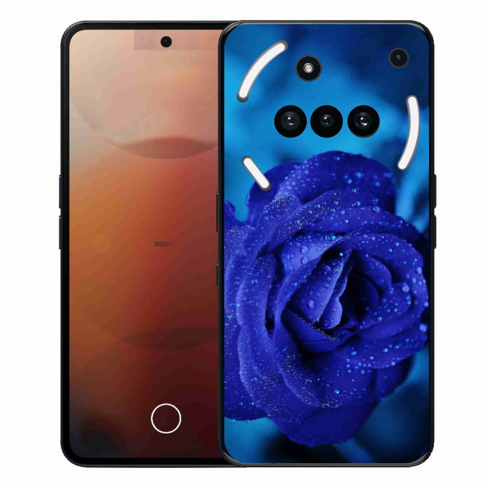 Gélový kryt mmCase na Nothing Phone (3a) - modrá ruža