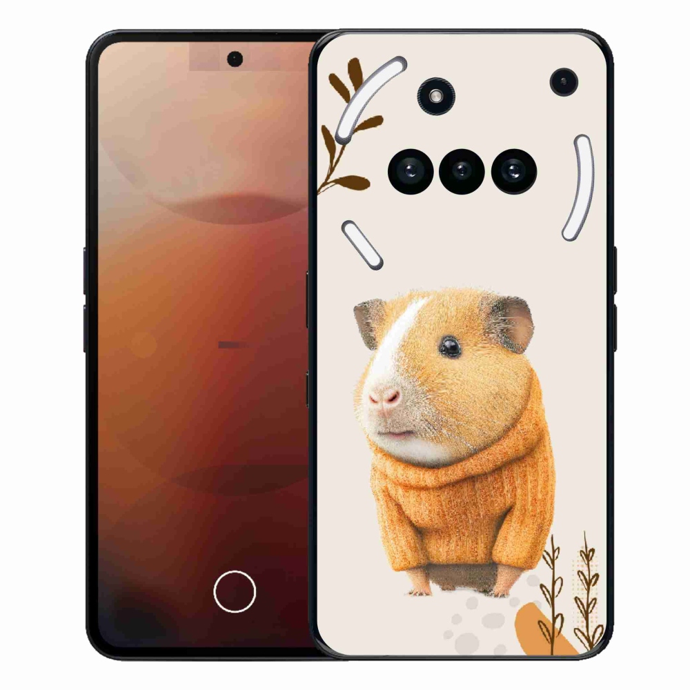 Gélový kryt mmCase na Nothing Phone (3a) - morča vo svetri