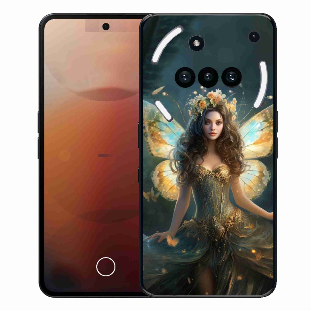 Gélový kryt mmCase na Nothing Phone (3a) - motýlia žena