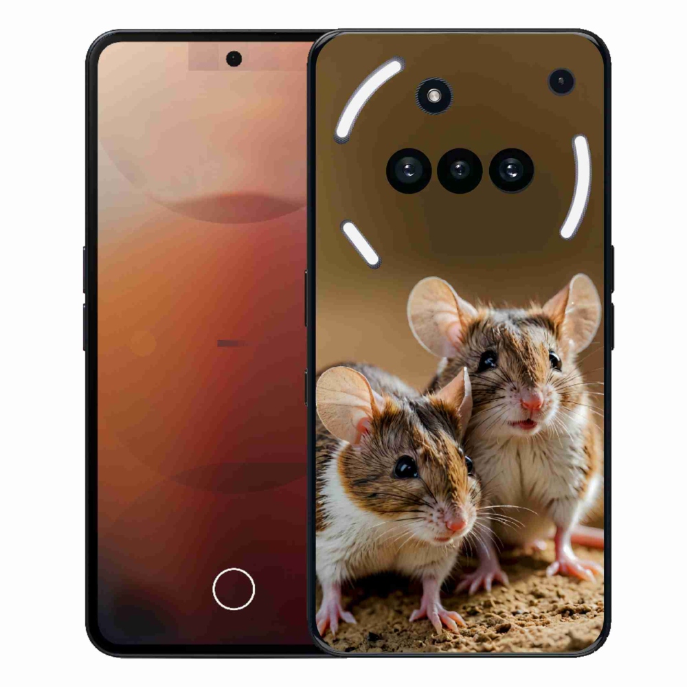 Gélový kryt mmCase na Nothing Phone (3a) - myší duo