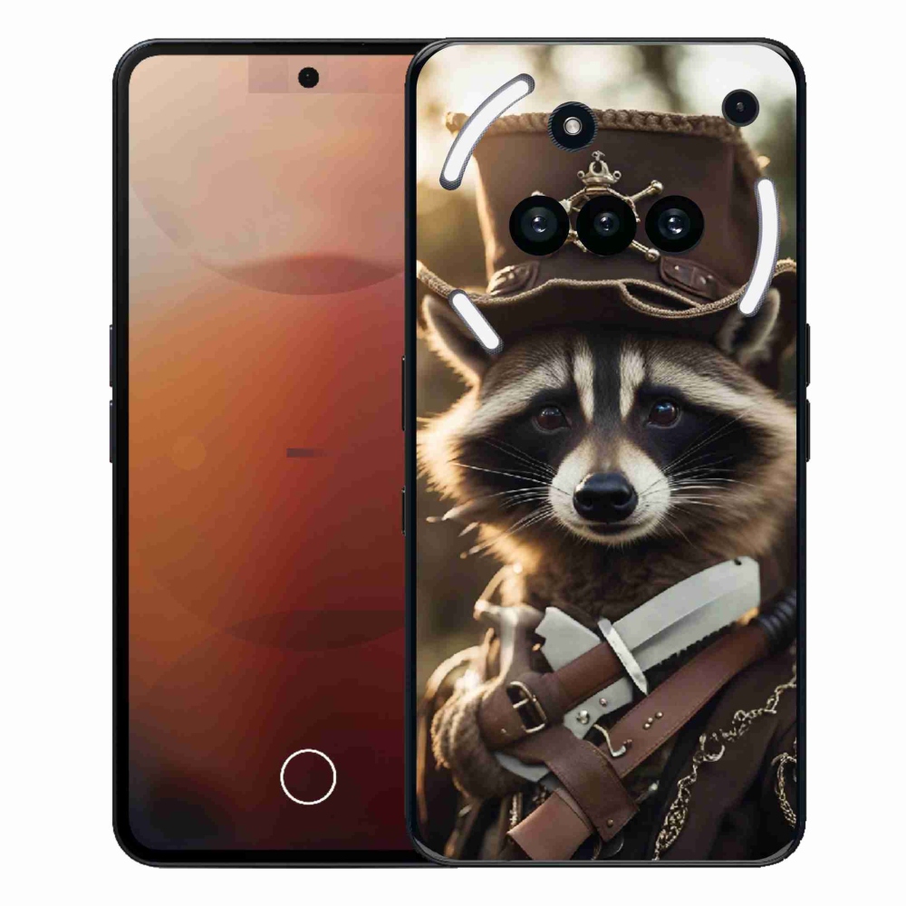 Gélový kryt mmCase na Nothing Phone (3a) - mýval v uniforme