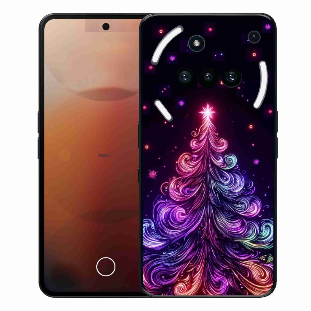 Gélový kryt mmCase na Nothing Phone (3a) - neónový vianočný stromček 1
