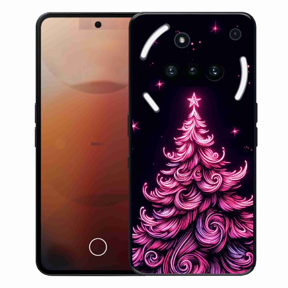 Gélový kryt mmCase na Nothing Phone (3a) - neónový vianočný stromček 2