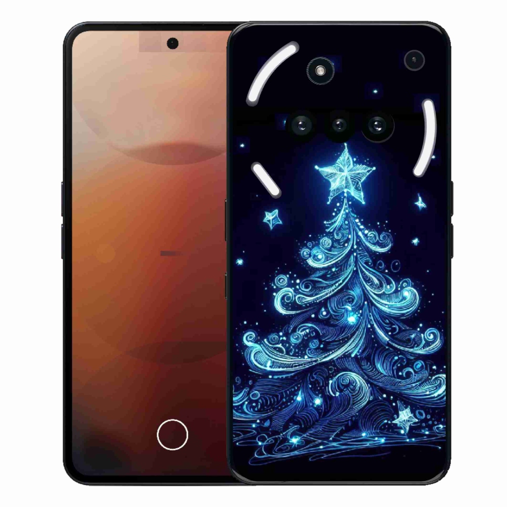 Gélový kryt mmCase na Nothing Phone (3a) - neónový vianočný stromček 4