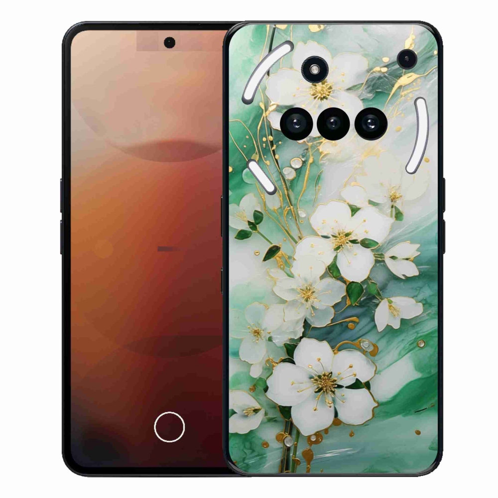 Gélový kryt mmCase na Nothing Phone (3a) - nežné kvety
