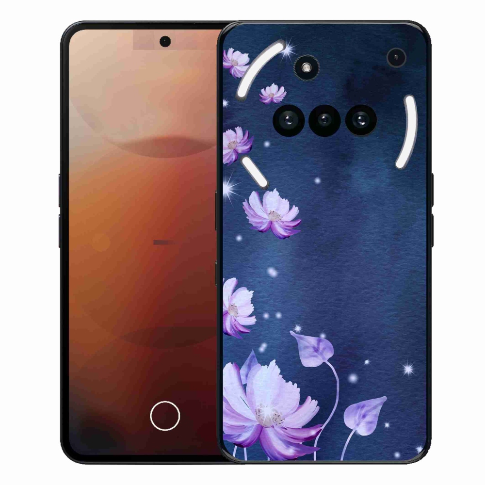 Gélový kryt mmCase na Nothing Phone (3a) - padajúce kvety
