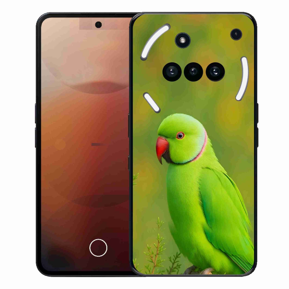 Gélový kryt mmCase na Nothing Phone (3a) - papagáj Alexandr 2