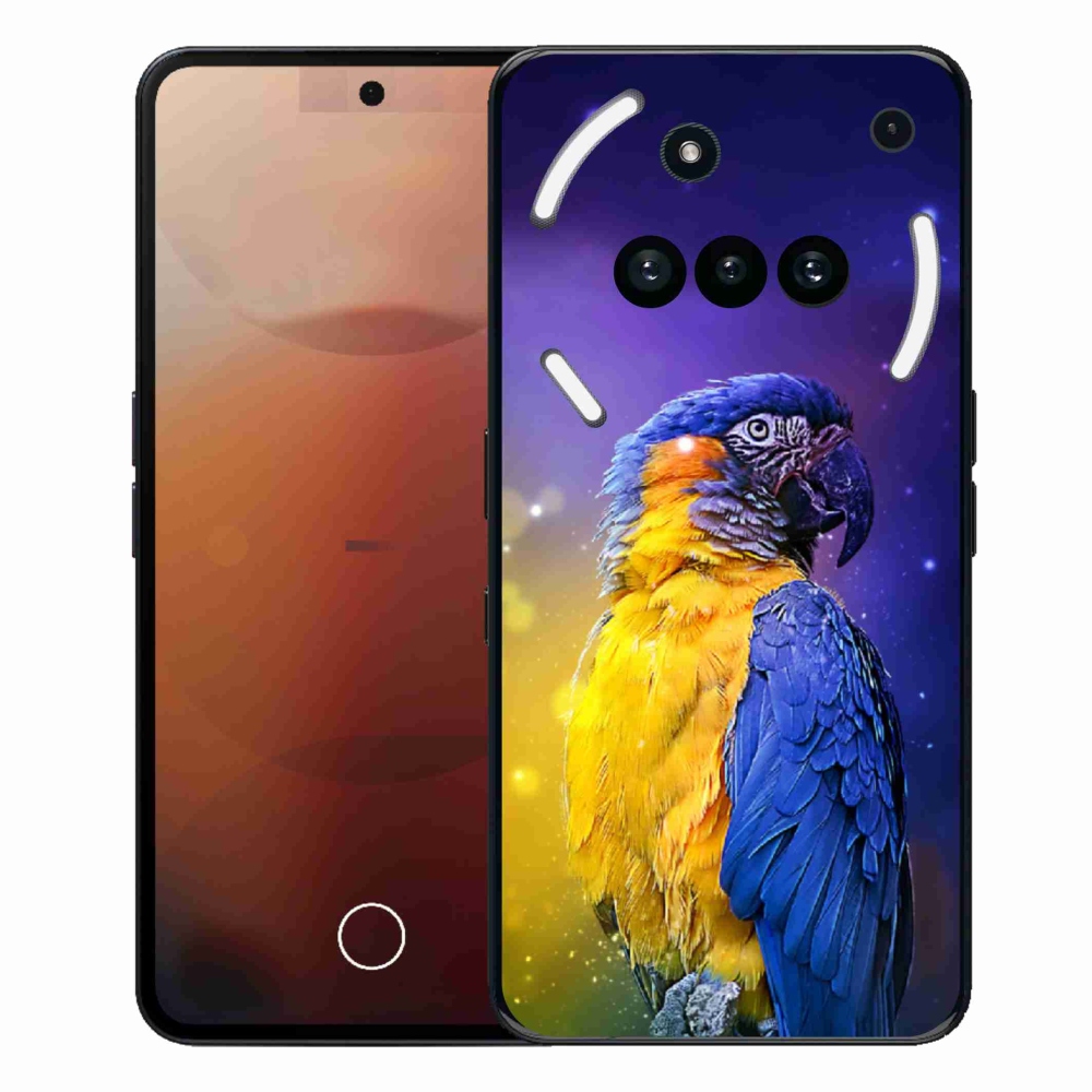 Gélový kryt mmCase na Nothing Phone (3a) - papagáj ara 1