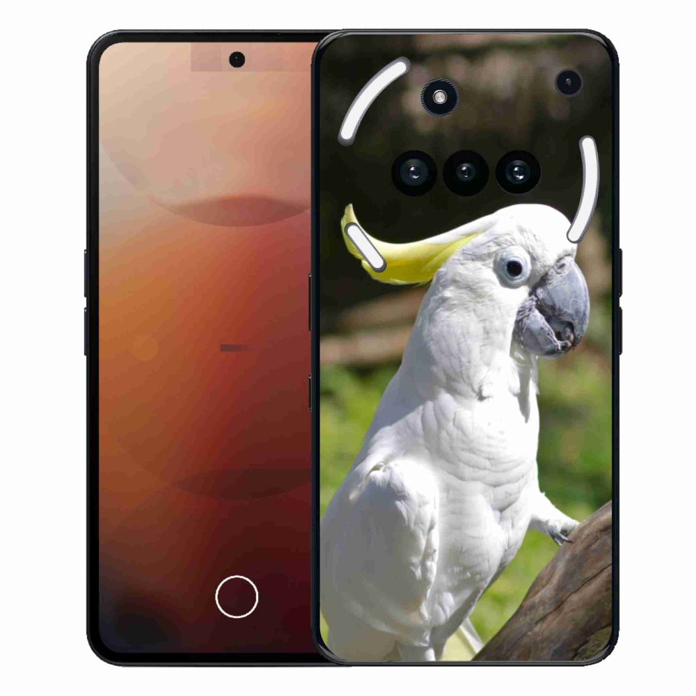 Gélový kryt mmCase na Nothing Phone (3a) - papagáj kakadu 2