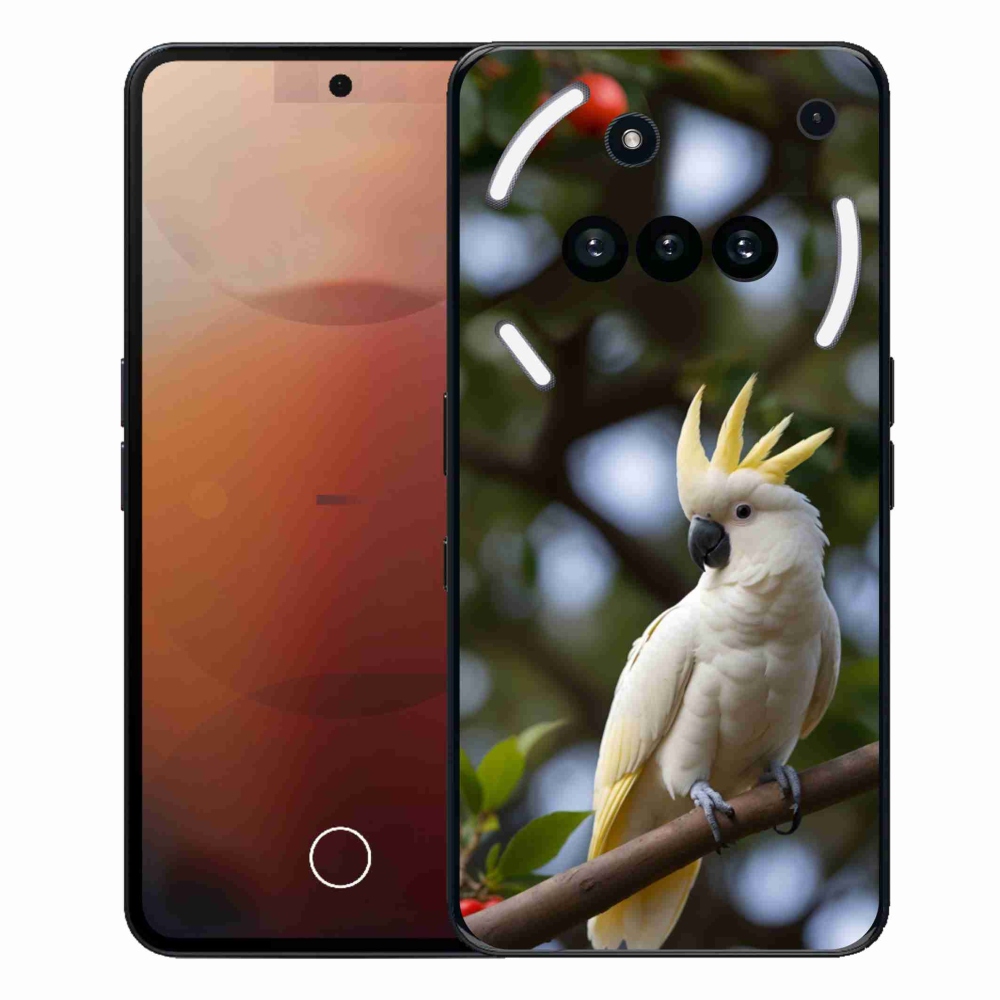 Gélový kryt mmCase na Nothing Phone (3a) - papagáj kakadu 3