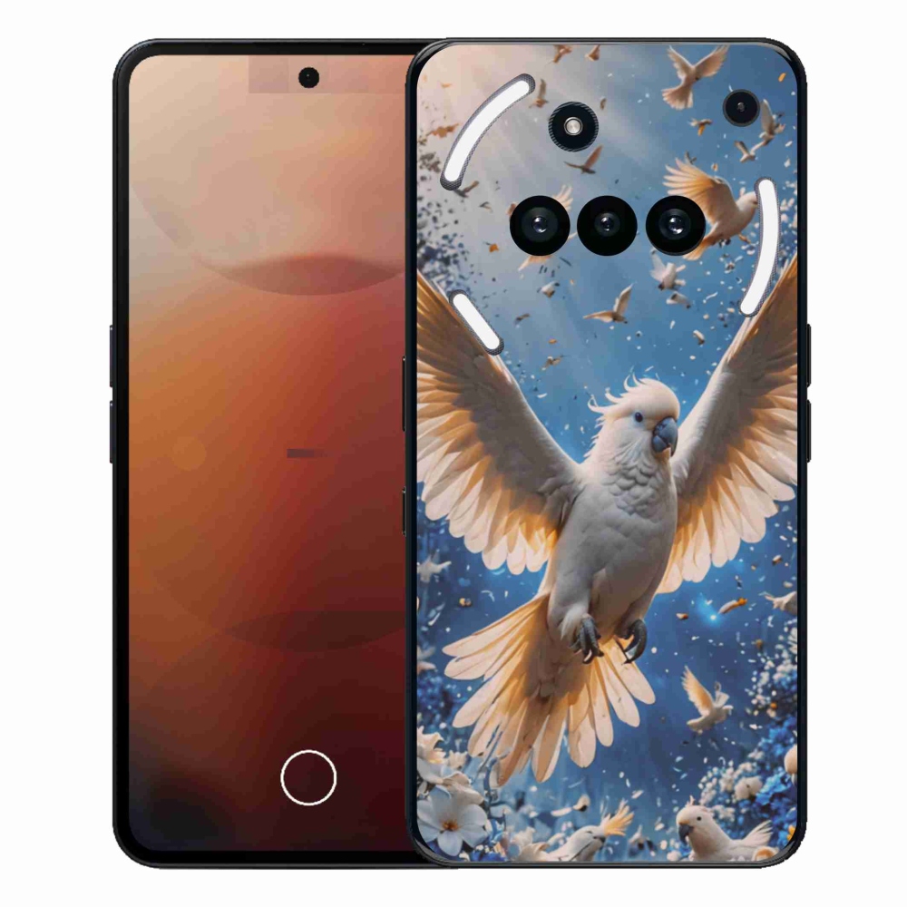 Gélový kryt mmCase na Nothing Phone (3a) - papagáj kakadu