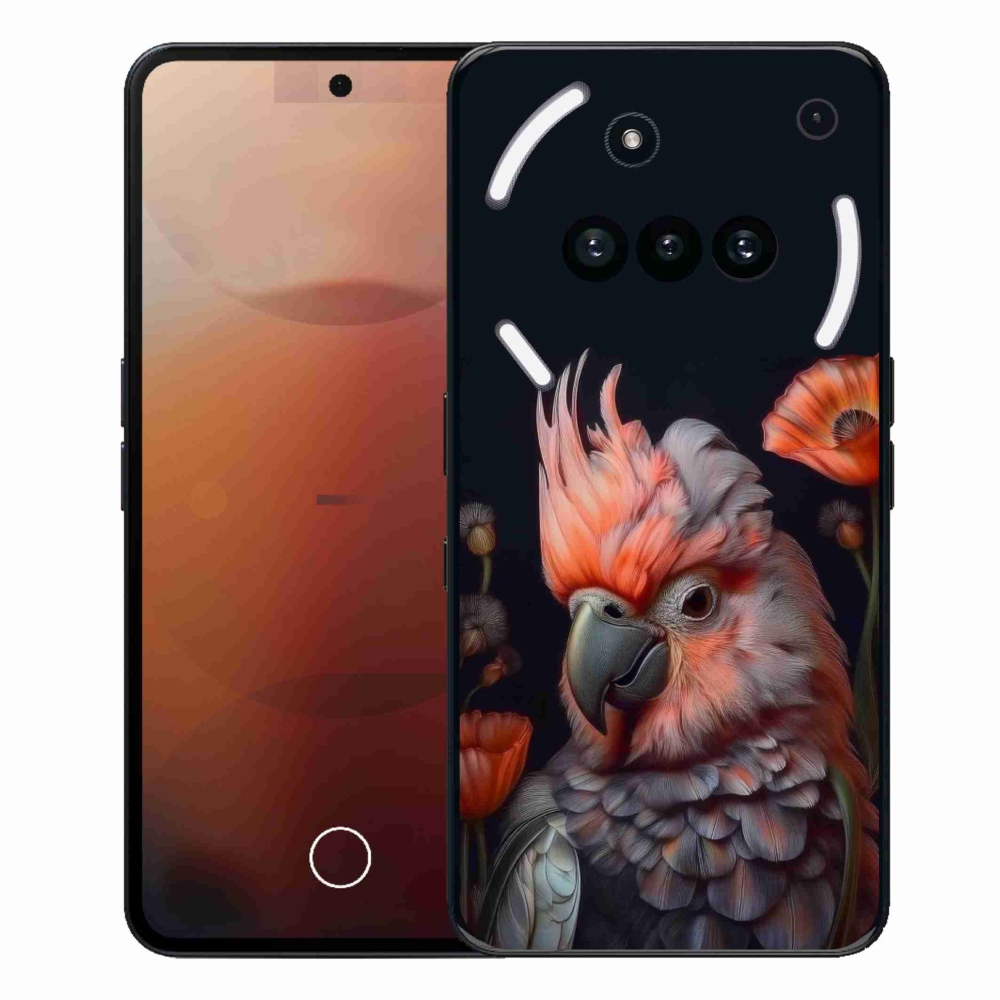Gélový kryt mmCase na Nothing Phone (3a) - papagáj kakadu vo farbách