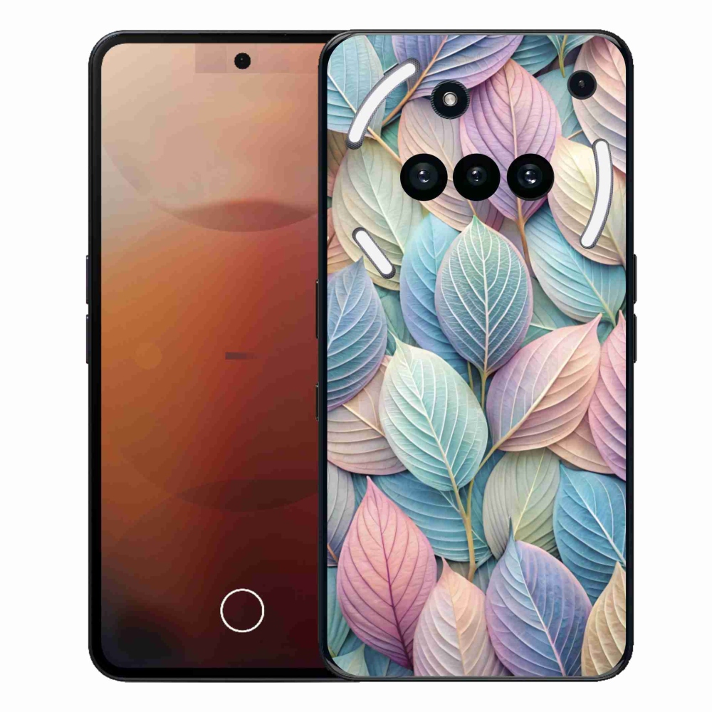 Gélový kryt mmCase na Nothing Phone (3a) - pastelové listy