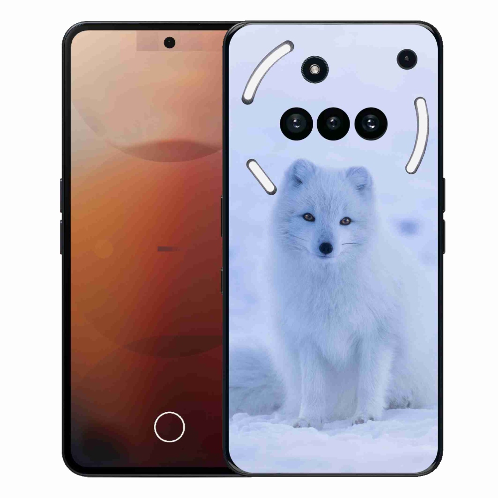 Gélový kryt mmCase na Nothing Phone (3a) - polárna líška