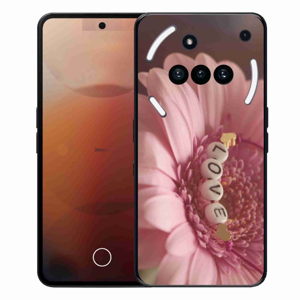 Gélový kryt mmCase na Nothing Phone (3a) - prívesok love
