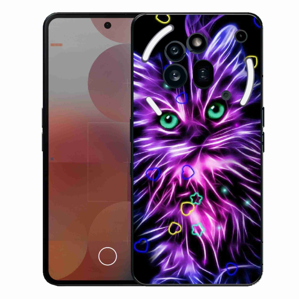 Gélový kryt mmCase na Nothing Phone (3a) Pro - abstraktná mačka
