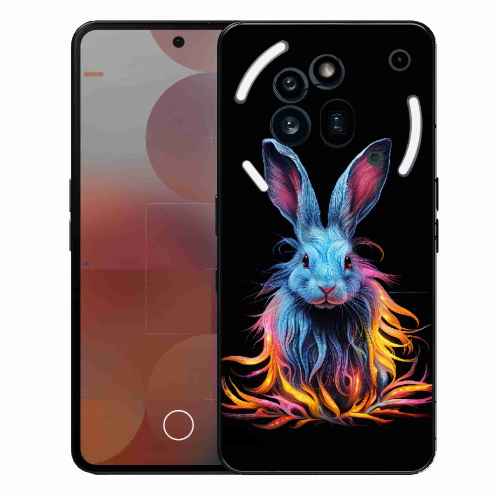 Gélový kryt mmCase na Nothing Phone (3a) Pre - abstraktný zajac