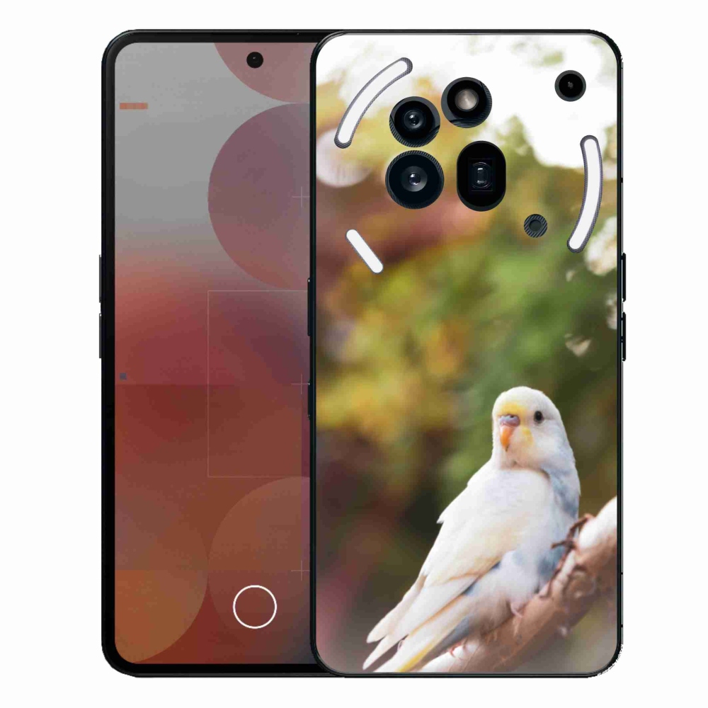Gélový kryt mmCase na Nothing Phone (3a) Pro - andulka biela