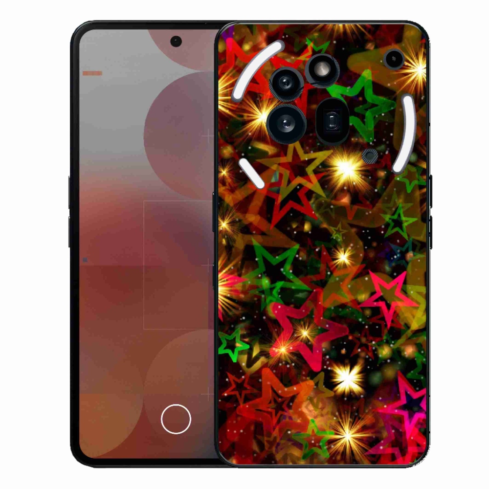 Gélový kryt mmCase na Nothing Phone (3a) Pre - farebné hviezdičky
