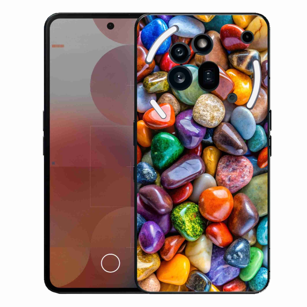 Gélový kryt mmCase na Nothing Phone (3a) Pro - farebné kamienky