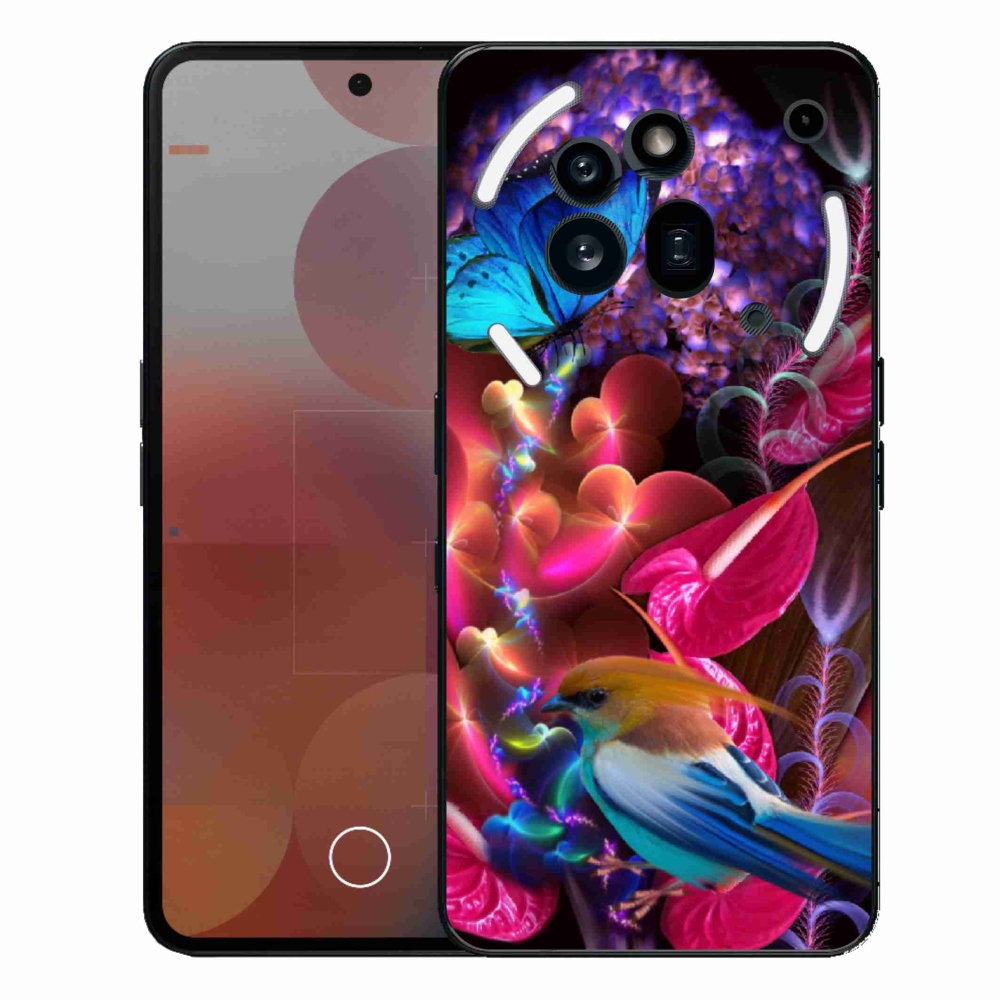 Gélový kryt mmCase na Nothing Phone (3a) Pre - farebné kvety