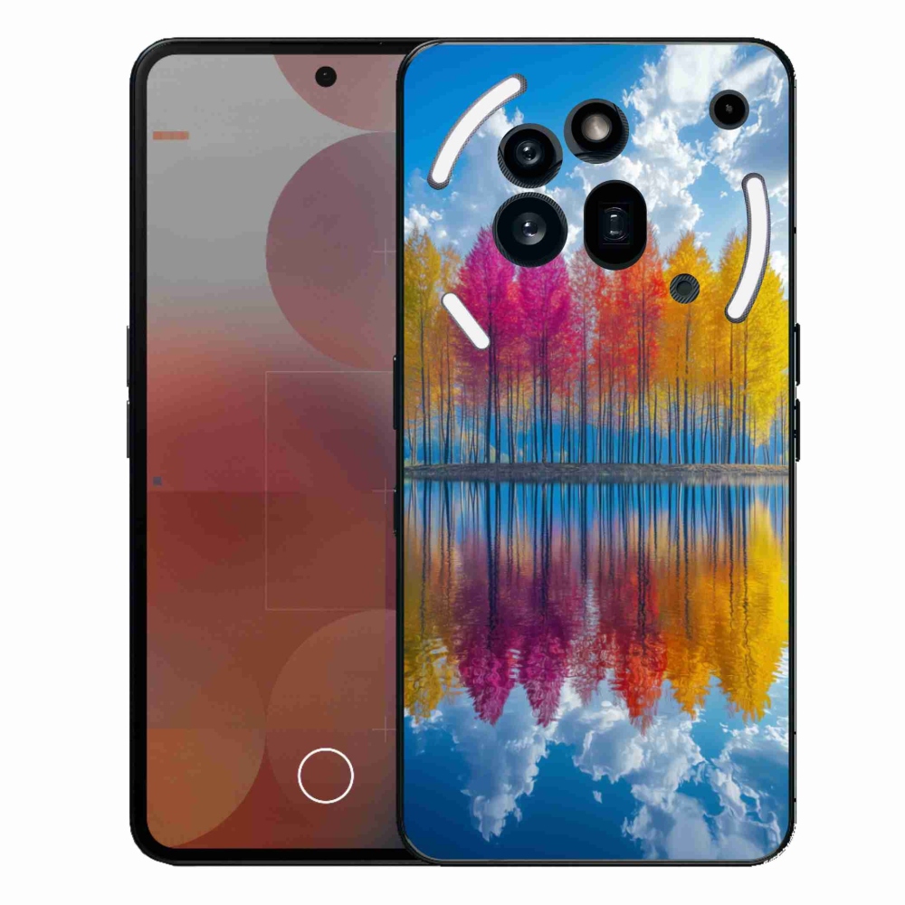 Gélový kryt mmCase na Nothing Phone (3a) Pre - farebné stromy